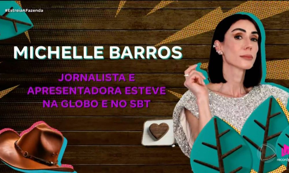 A Fazenda 17: Michelle Barros, jornalista e apresentadora, é confirmada no reality show