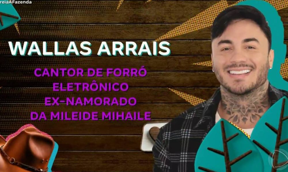 A Fazenda 17: Wallas Arrais, cantor de forró, é confirmado no reality