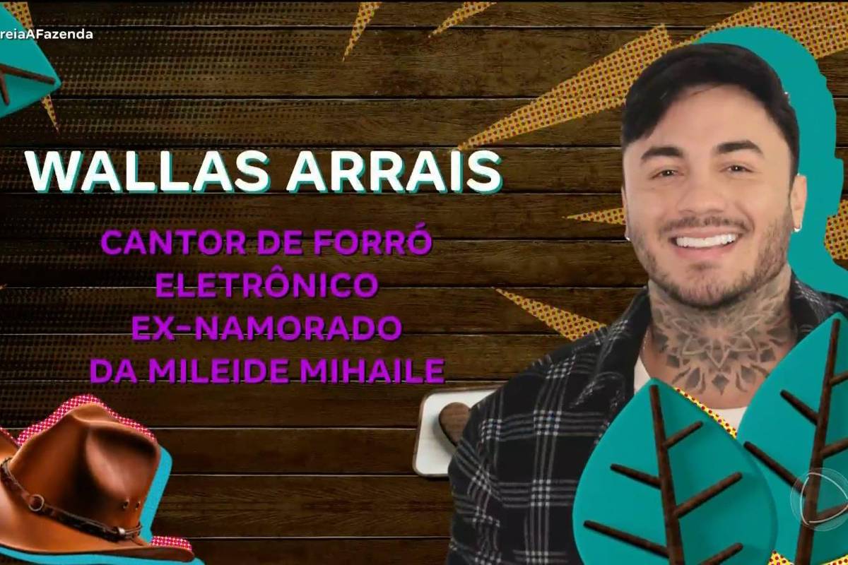 A Fazenda 17: Wallas Arrais, cantor de forró, é confirmado no reality