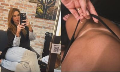 Após Madri com Vini Jr., Virginia chega ao Brasil e passa noite de pijama no salão em preparativos para ser coroada