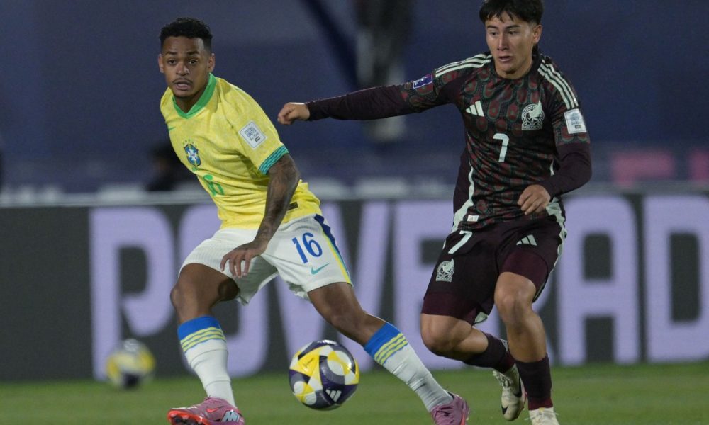 Com gols de dupla palmeirense, Brasil empata com México na sua estreia no Mundial sub-20