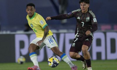 Com gols de dupla palmeirense, Brasil empata com México na sua estreia no Mundial sub-20