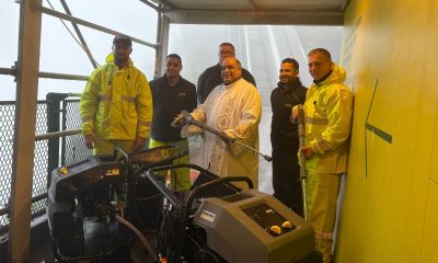 Cristo Redentor recebe limpeza especial antes de seu aniversário