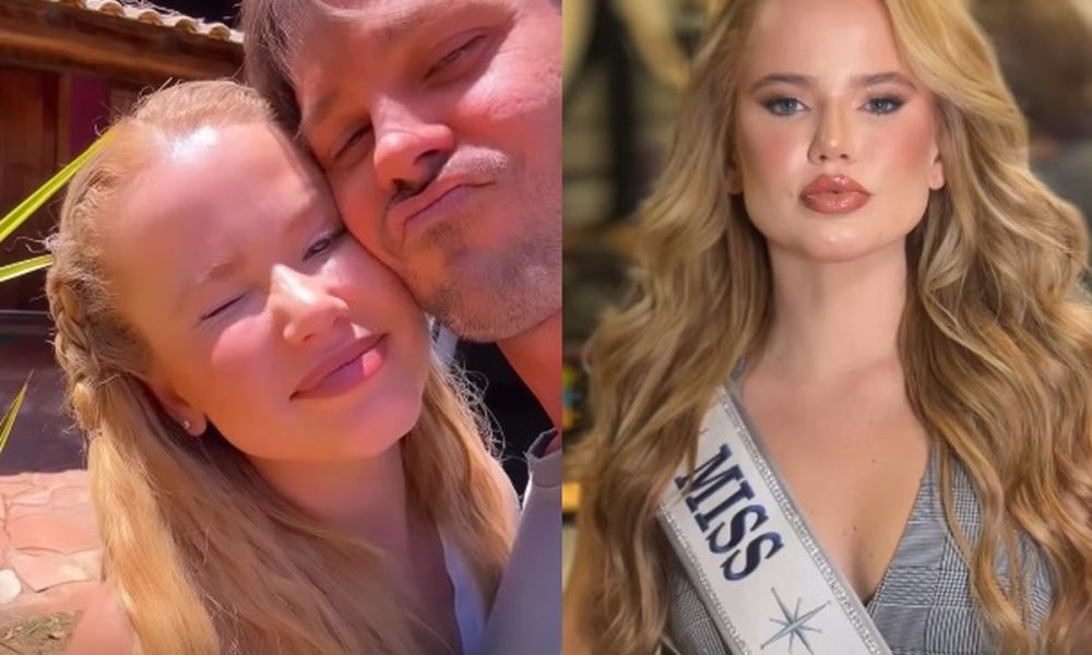 Dado Dolabella posa coladinho com Miss Gramado, Marcela Tomaszewski, em viagem para a Chapada