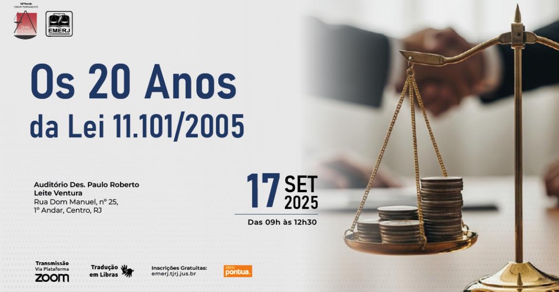 EMERJ celebra 20 anos da lei de recuperação judicial com presença de ministro do STJ – Diário do Rio de Janeiro