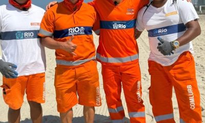 Ex-Flamengo, Diego Ribas vive dia ‘diferente’ trabalhando como gari no Rio de Janeiro