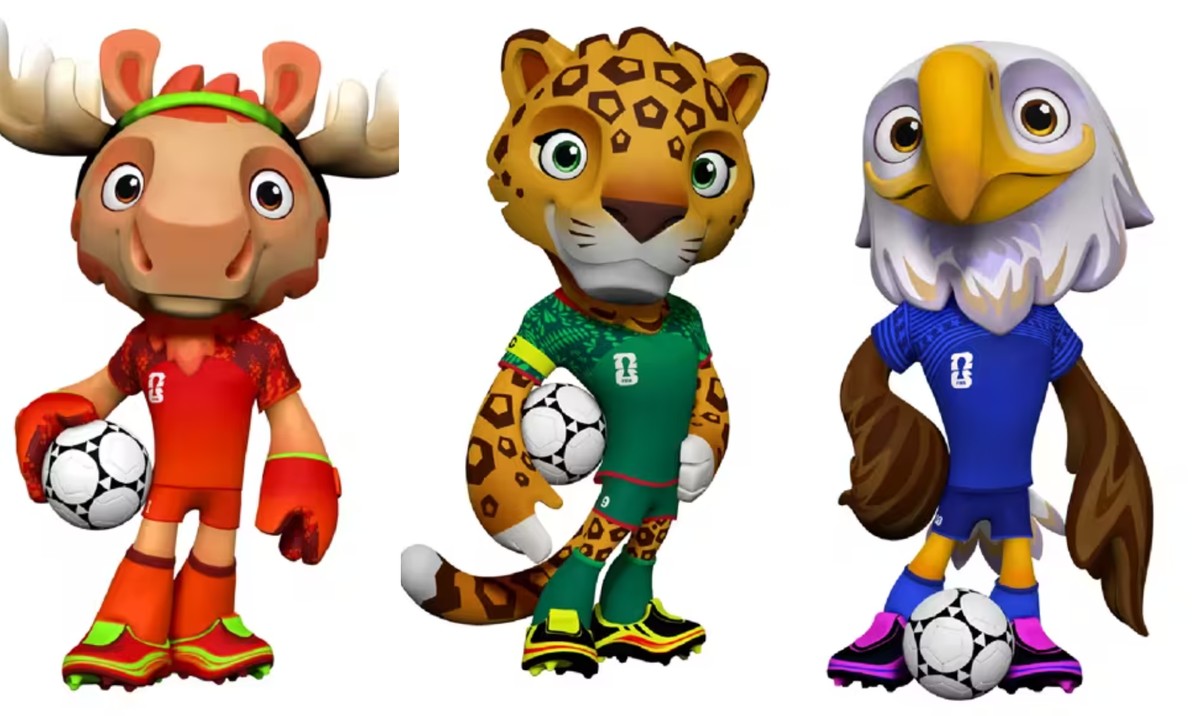 Fifa anuncia mascotes da Copa do Mundo de 2026: Maple, Zayu e Clutch