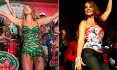 Internautas comparam samba de Virgínia Fonseca com o de Paolla Oliveira no início do reinado como rainha de bateria da Grande Rio