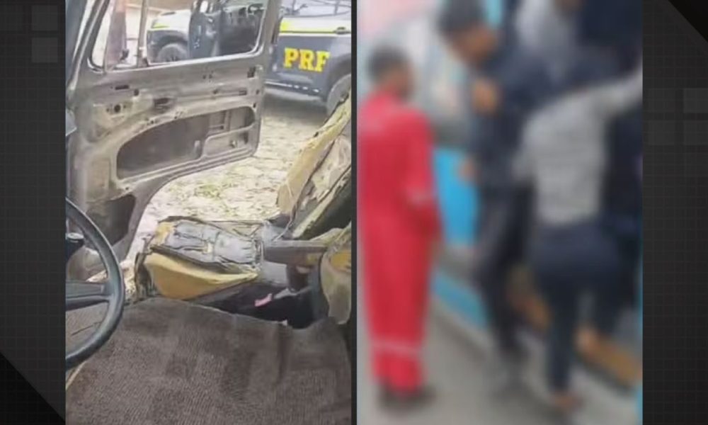 Kombi destruída e van superlotada são apreendidas na Ponte Rio-Niterói; vídeo