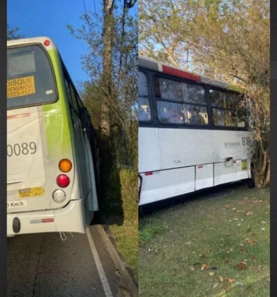 Motorista joga ônibus contra poste para evitar batida após falha nos freios no Fundão – Diário do Rio de Janeiro