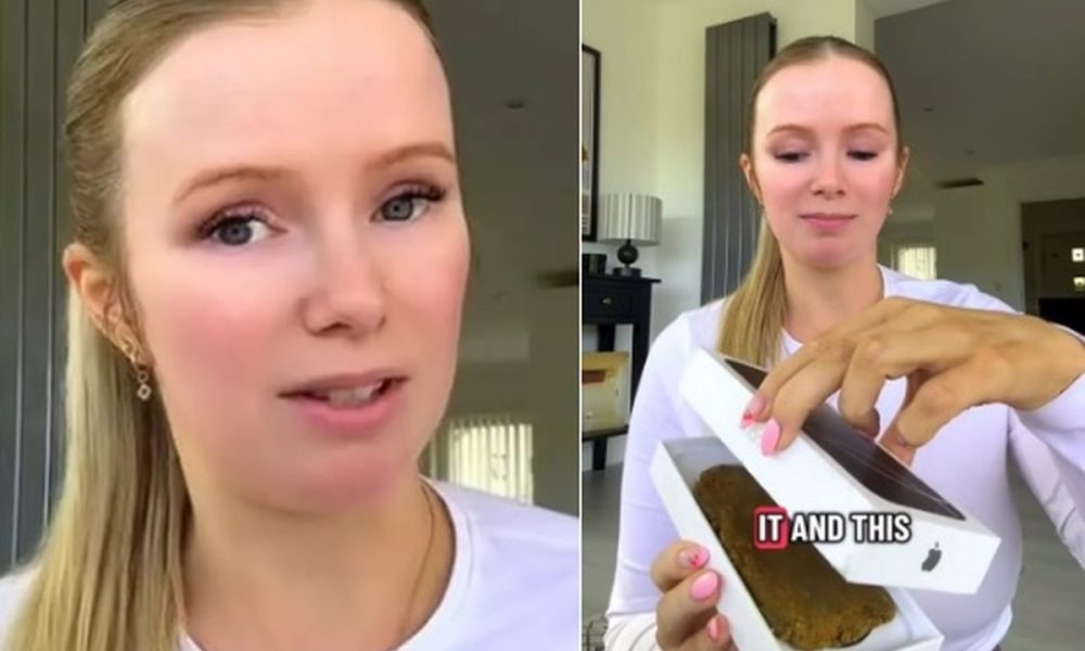 Mulher paga R$ 10 mil por iPhone 16 e recebe massa que ‘lembra cocô’ dentro de caixa da Apple