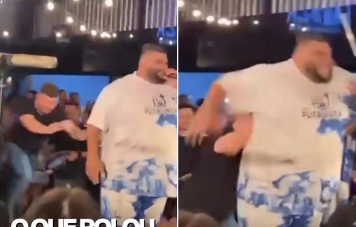 Pai de jovem de 16 anos empurra cantor brutalmente do palco durante show após filha relatar assédio