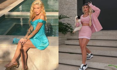 Piscina, pula-pula, área gourmet: Separados, Karoline e Léo Pereira moram em mansão de R$ 8 milhões