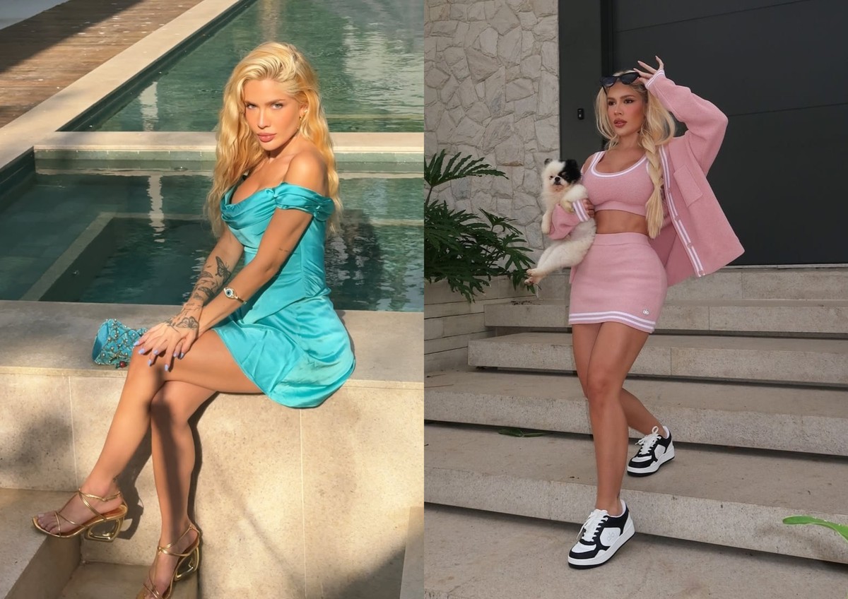 Piscina, pula-pula, área gourmet: Separados, Karoline e Léo Pereira moram em mansão de R$ 8 milhões