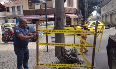 Poste em mau estado de conservação é isolado no Jardim Botânico – Diário do Rio de Janeiro