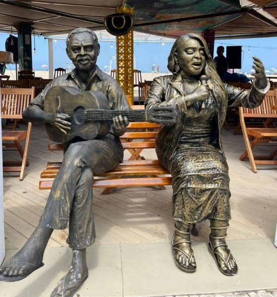 Preta Gil ganha estátua em Copacabana ao lado de Gilberto Gil