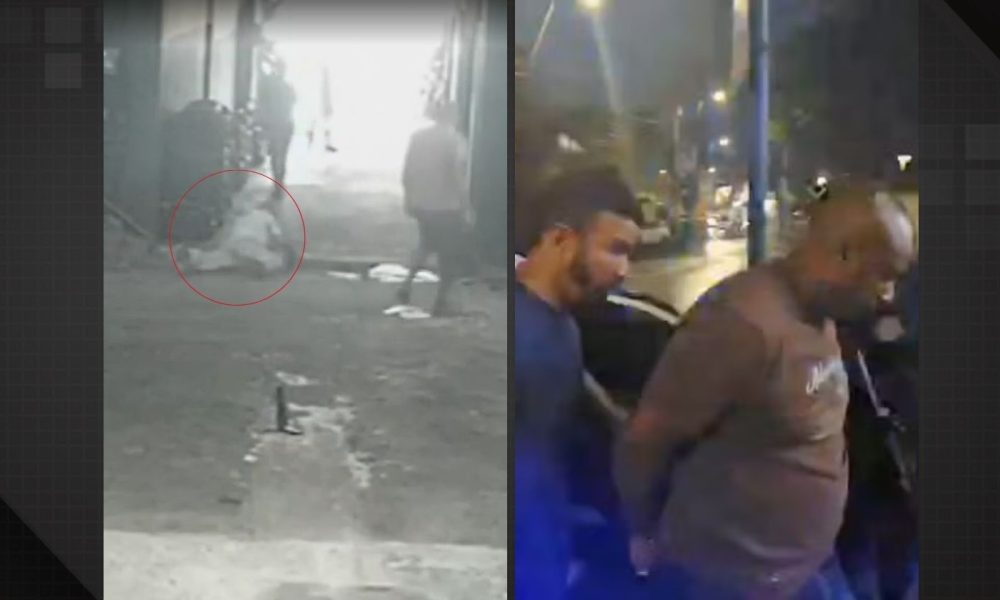 Vídeo flagra funcionário agredir patrão idoso com sacola de ferramentas