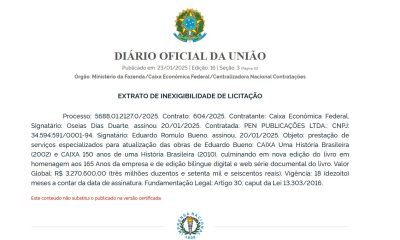 Caixa pagou mais de R$ 3 mi a escritor sem licitação