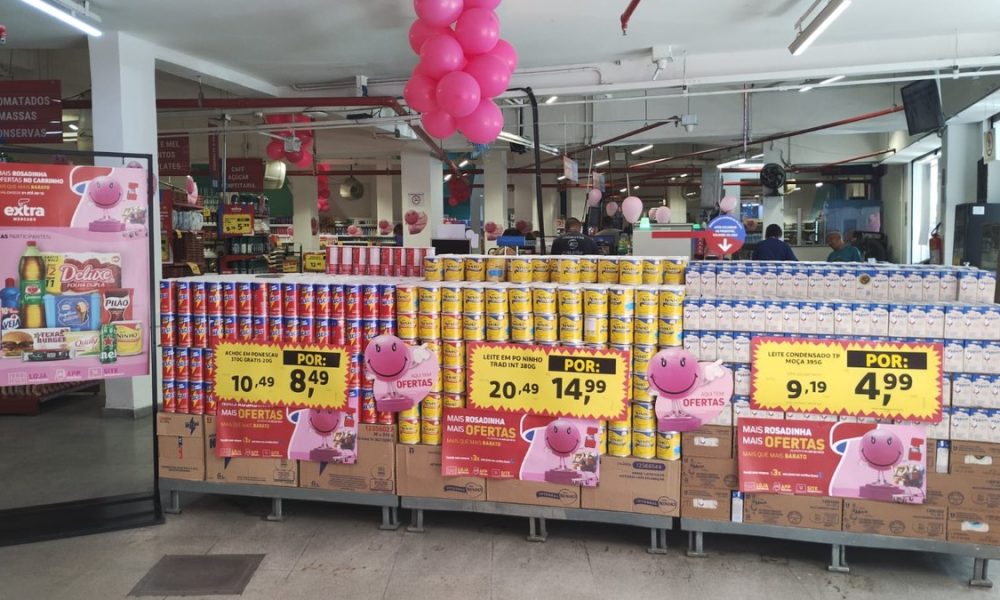 Campanha Rosadinha do Extra Mercado tem início. Confira algumas ofertas