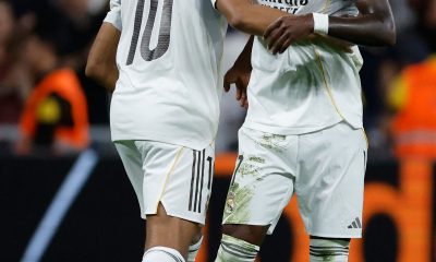 Com Virgínia no estádio, Vini marca dois em vitória do Real; Mbappé deixa campo machucado e preocupa para data Fifa