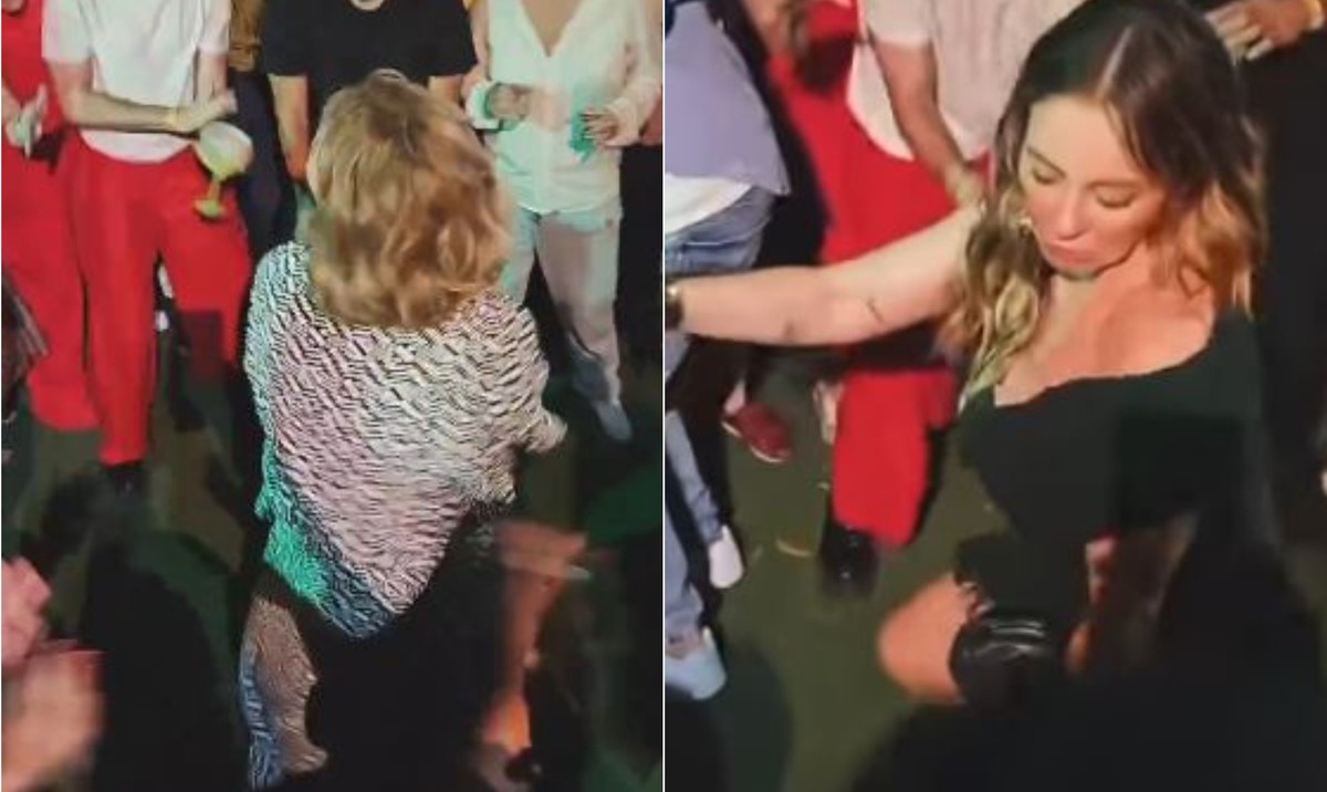 Elenco de ‘Vale tudo’ se solta em festa, e internet vibra com Debora Bloch e mais atores dançando ‘Na boquinha da garrafa’