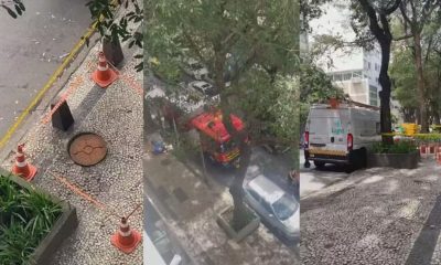 Fumaça branca em bueiros preocupa moradores de Copacabana