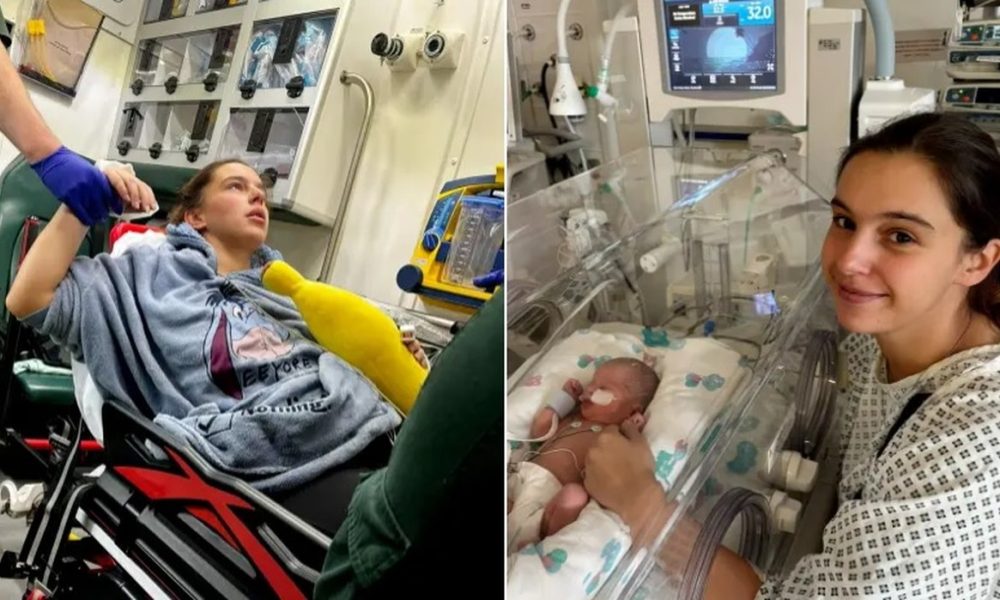 Internada com ‘apendicite’, inglesa sai de hospital com bebê