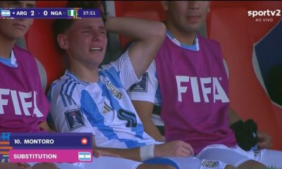 Montoro, do Botafogo, sofre fratura na clavícula durante partida da Copa do Mundo sub-20 pela Argentina