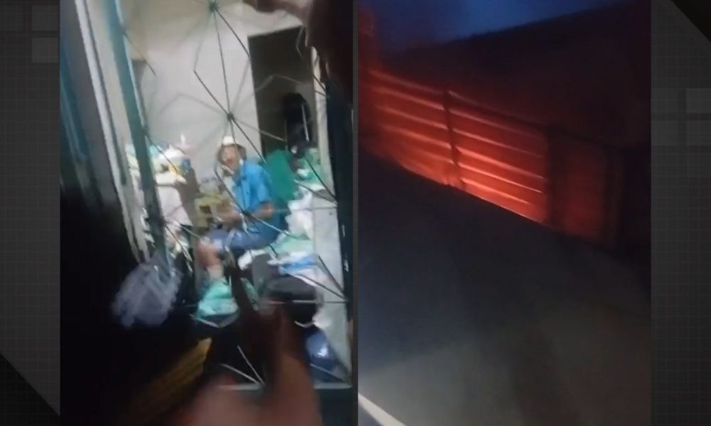 Vídeo: idosa é resgatada de incêndio em imóvel na Zona Norte