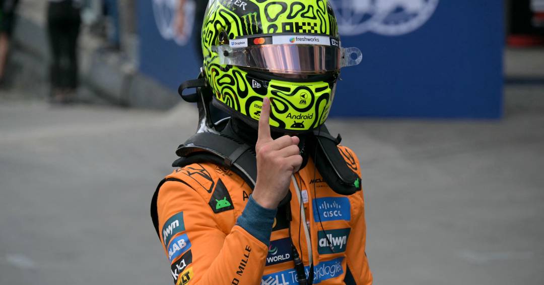 Norris leva pole em dia perfeito em Interlagos; Gabriel larga do box em 20º