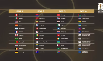 Fifa divulga os potes do sorteio da Copa do Mundo de 2026: saiba onde está cada seleção