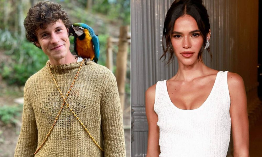 Bruna Marquezine e Shawn Mendes são flagrados aos beijos em praia de Alagoas