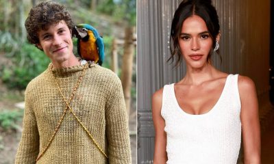 Bruna Marquezine e Shawn Mendes são flagrados aos beijos em praia de Alagoas
