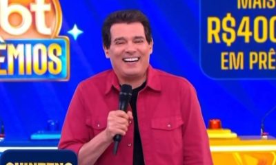 Celso Portiolli leva 'fora' de ganhador de prêmio do Domingo Legal; assista